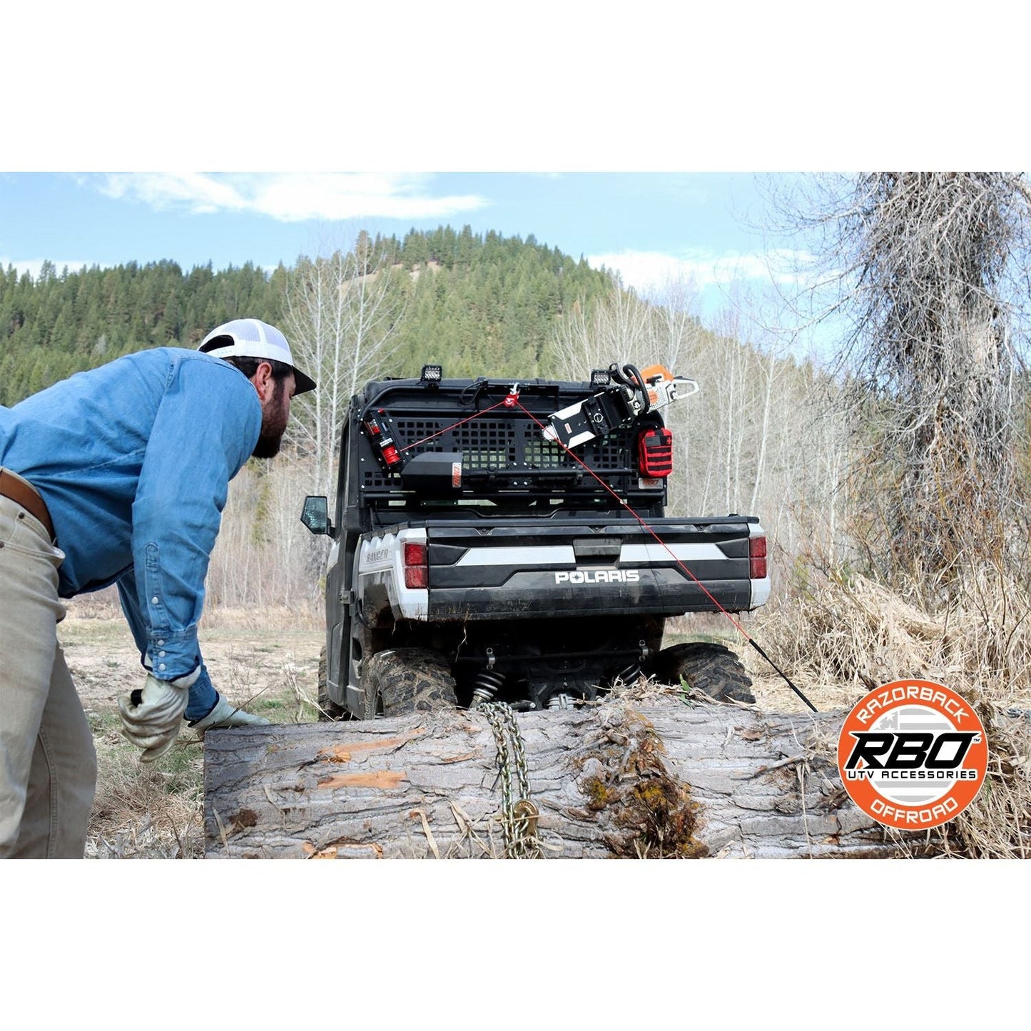 Polaris Ranger XP 1000 SidePuller Winch Rack
