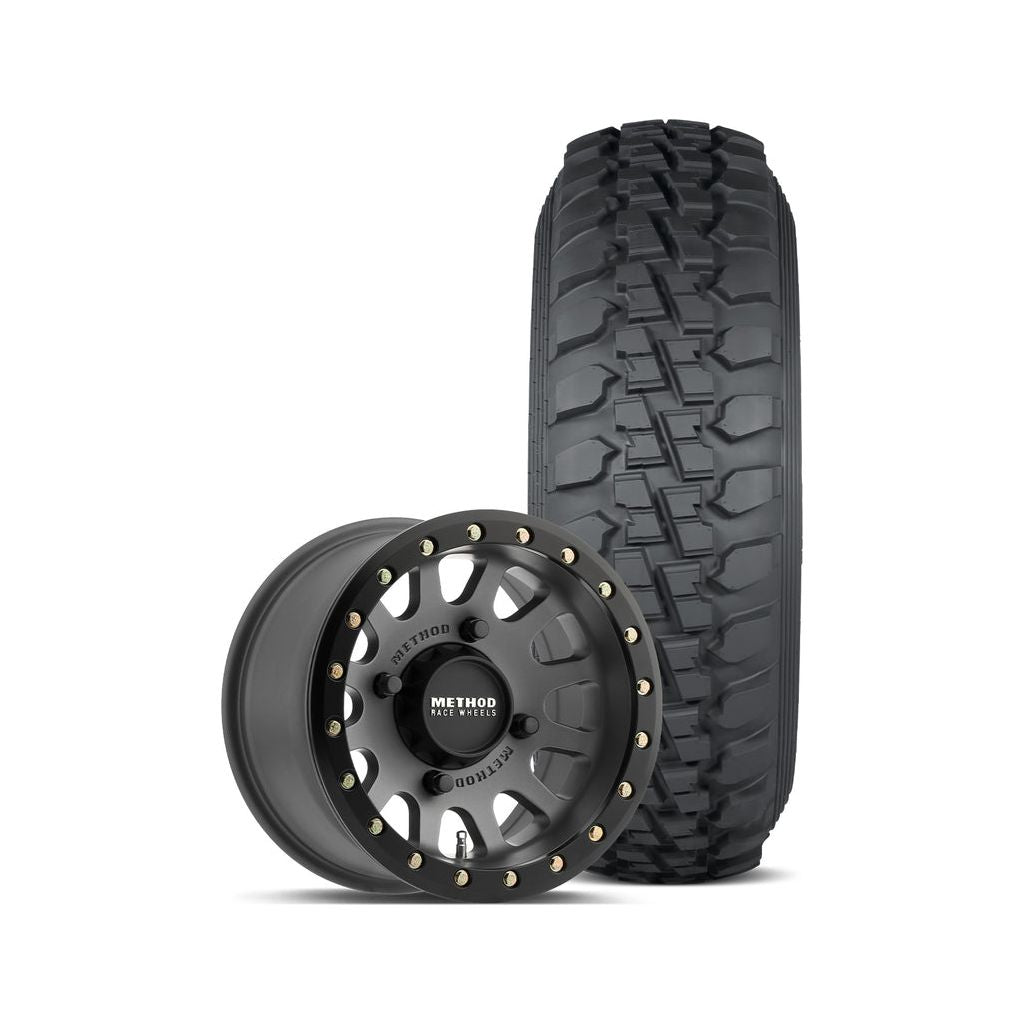 401 Beadlock Wheel (Titanium) + DS Tire