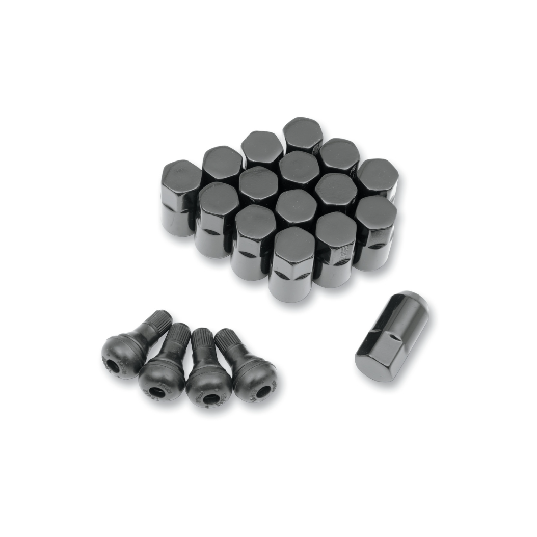 Black 3/8" Lug Nuts (16 pack)