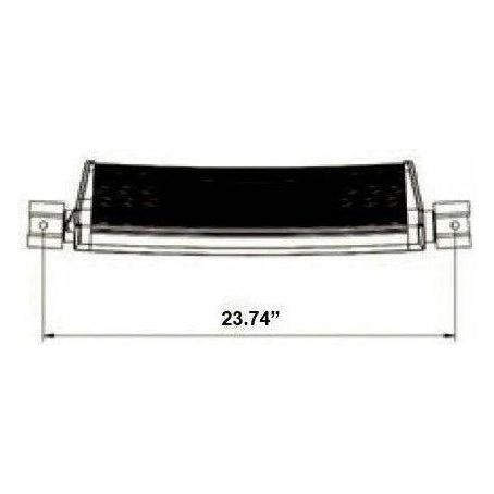Dual Row Blackout Curved LED Lightbar 22"