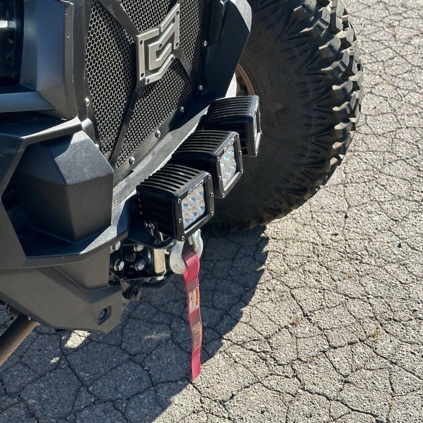 Kawasaki KRX Winch Mount Triple Light Pod Bracket