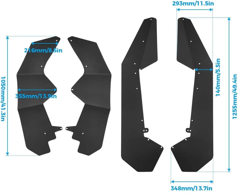 Kemimoto '20-'24 Polaris RZR Pro XP Fender Flares Kit