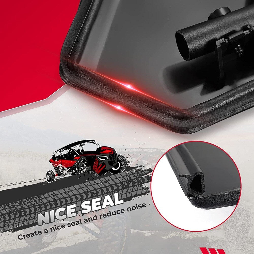 Kemimoto Can-Am Maverick X3 Max 4 Pcs Lower Doors Panels with Metal Frame