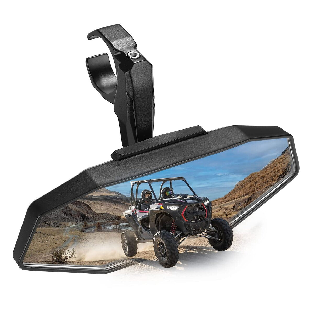 Kemimoto Upgraded UTV Rear View Mirror for 1.6"-2" Roll Bar Mount