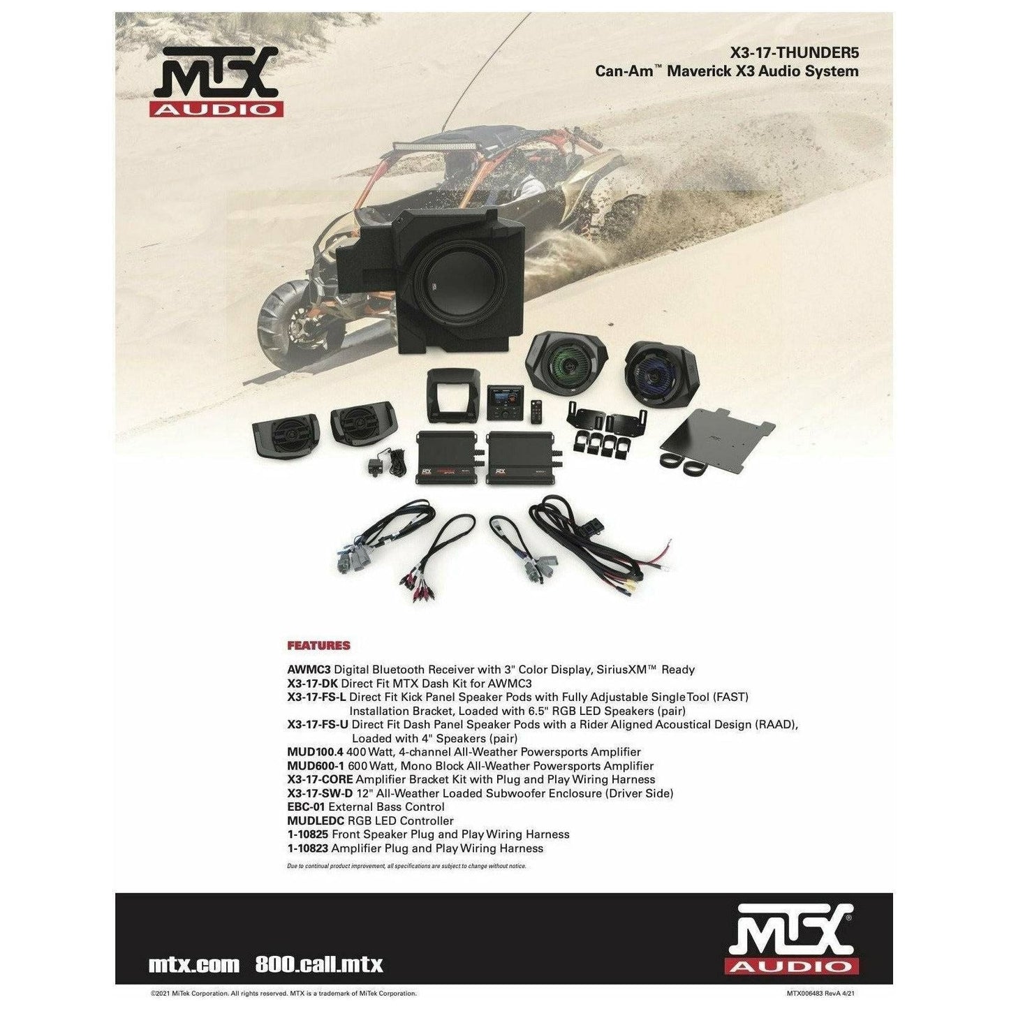 Can Am X3 Stage 5 Audio System