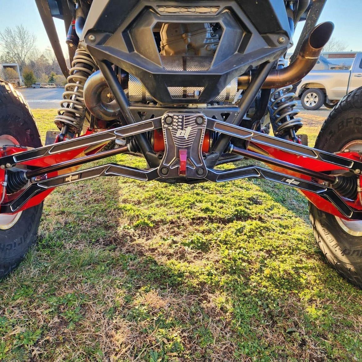 Polaris RZR Pro R / Turbo R Billet Radius Plate with Tow Ring