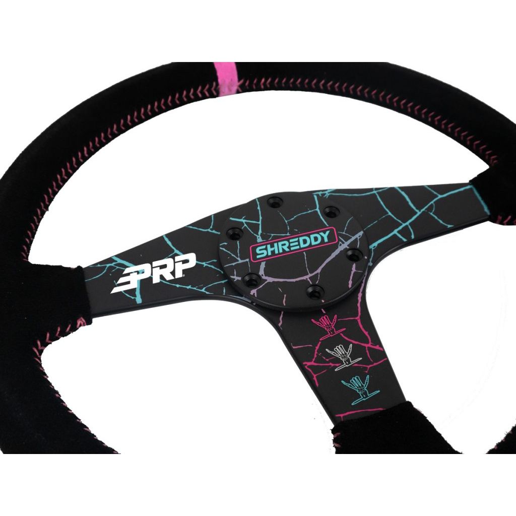 Shreddy Cracked Flat Steering Wheel