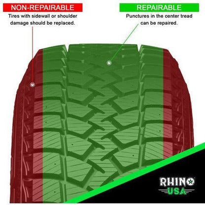 14 Piece Compact Tire Repair Kit