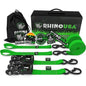 1.6" x 8' Heavy Duty Ratchet Tie-Down Set (2-Pack)