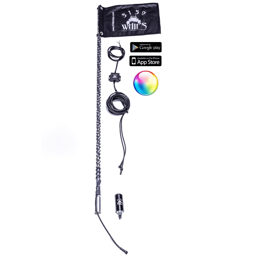 5150 Whips 187 LED Bluetooth Whips - Single