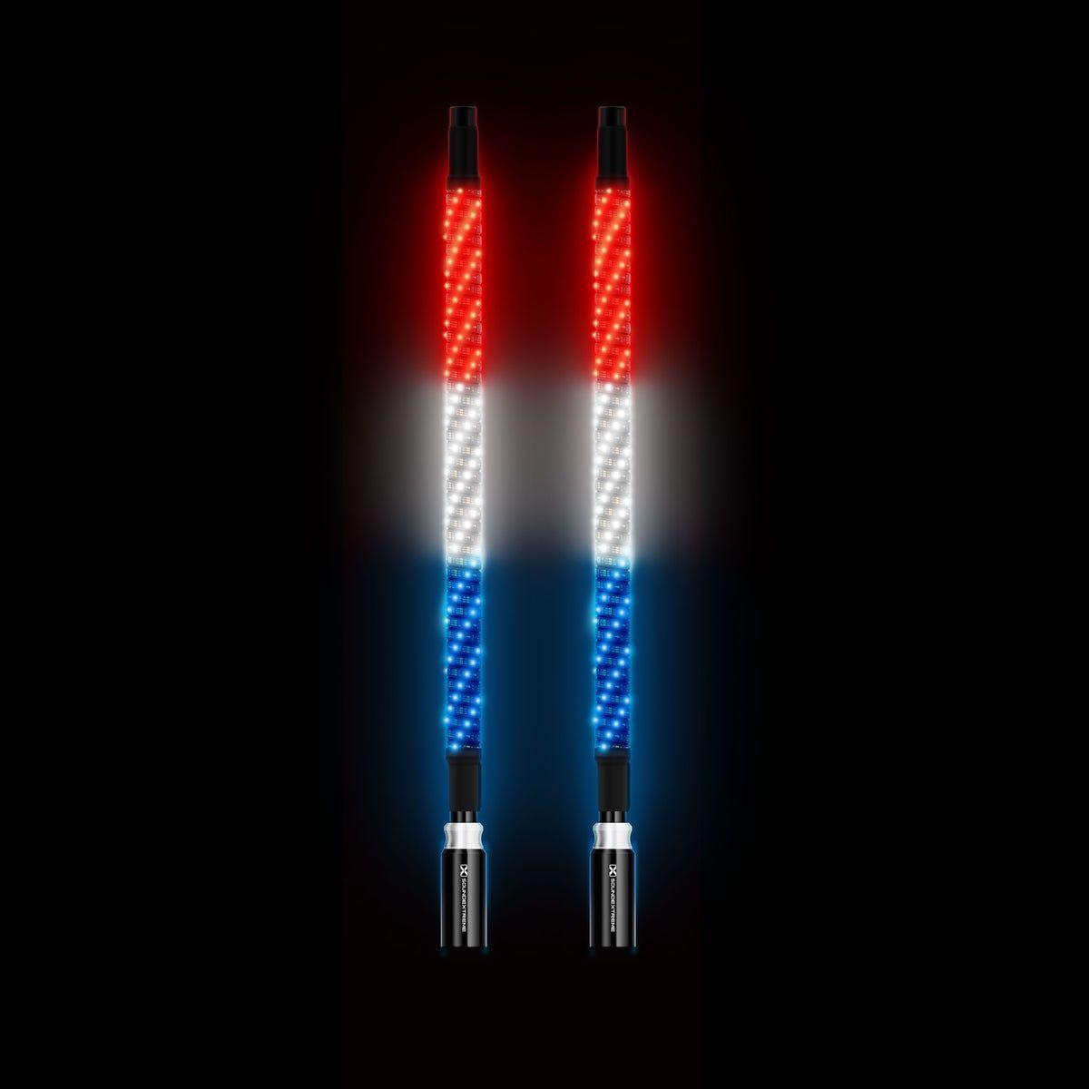 Extreme 2 FT Whips (Pair) + Controller