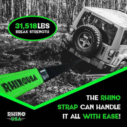 30' Tow Strap & D-Ring Shackle Set Combo