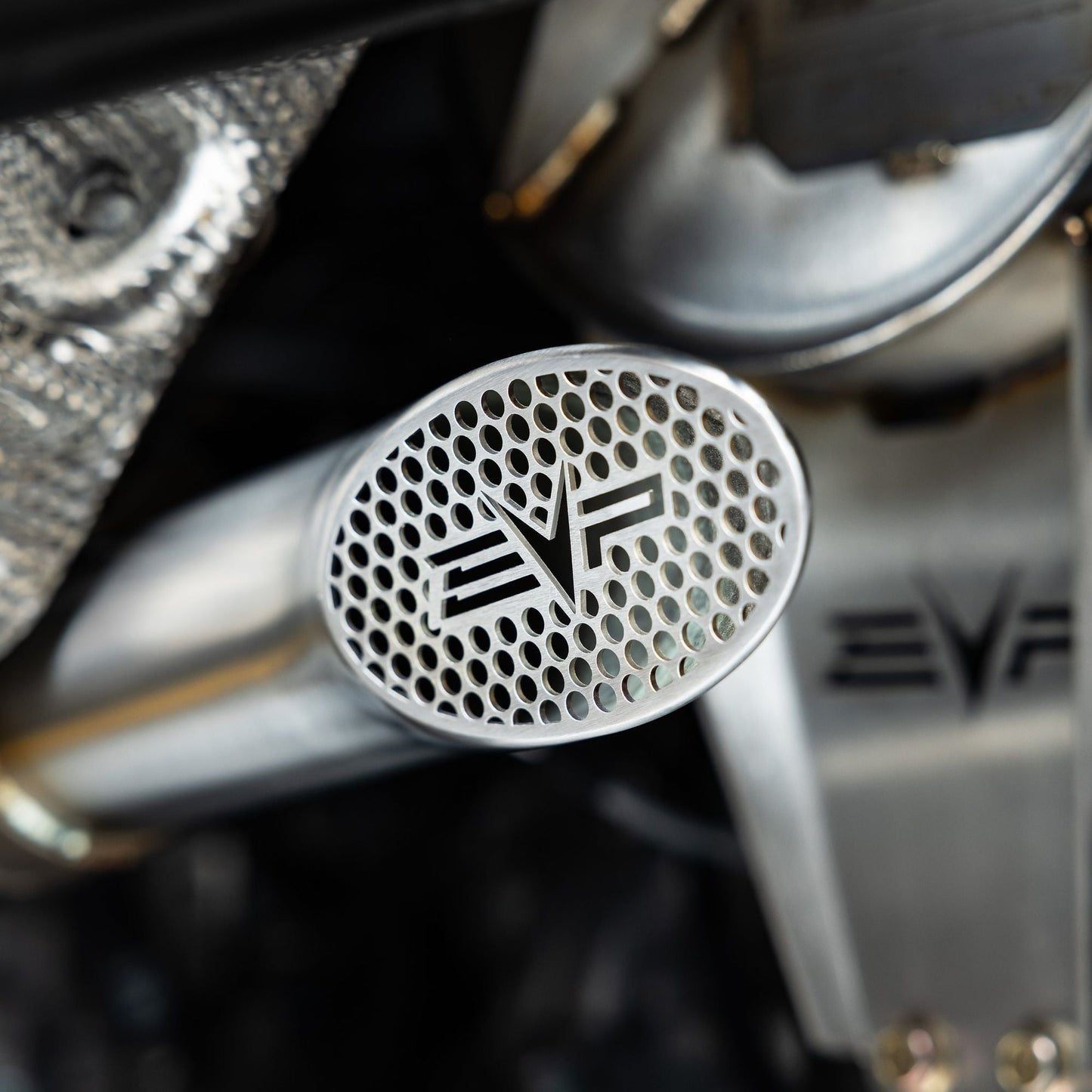 Can Am Maverick R Shocker Electric Side-Dump Down Pipe with Bullet Muffler