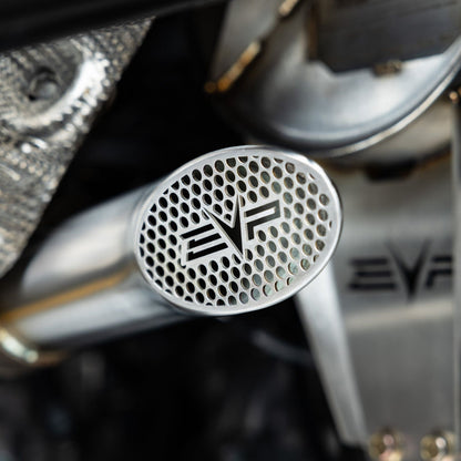 Can Am Maverick R Shocker Electric Side-Dump Down Pipe with Bullet Muffler