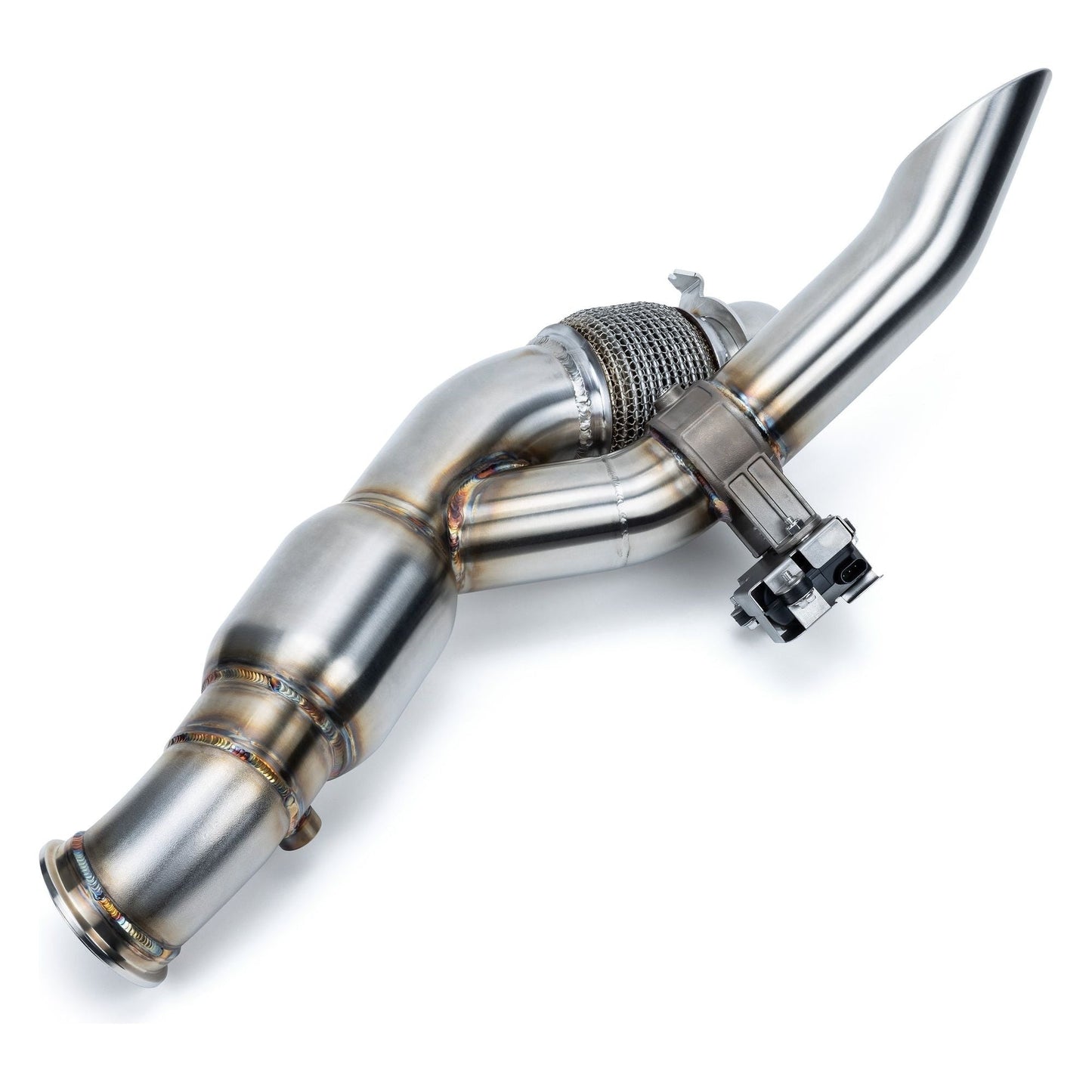 Can Am Maverick R Shocker Electric Side-Dump Down Pipe with Bullet Muffler