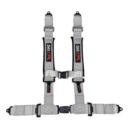 2" 4-Point Harness Seat Belt with Push Button Release | 50 Caliber Racing