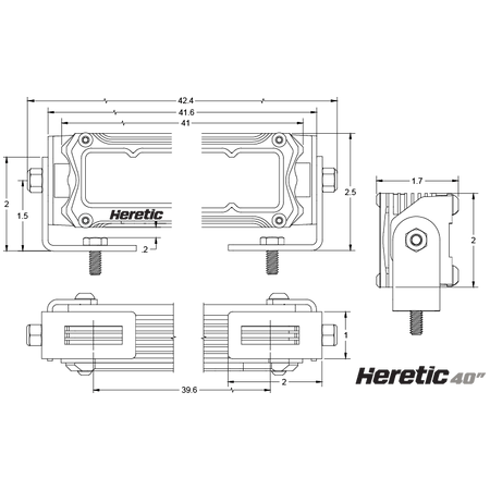 40" Curved LED Light Bar