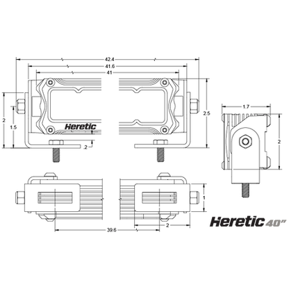 40" Curved LED Light Bar