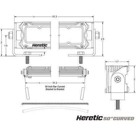 50" Curved LED Light Bar