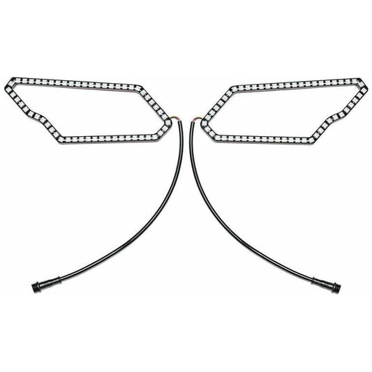 Can Am X3 187 Style Halos with Control Harness