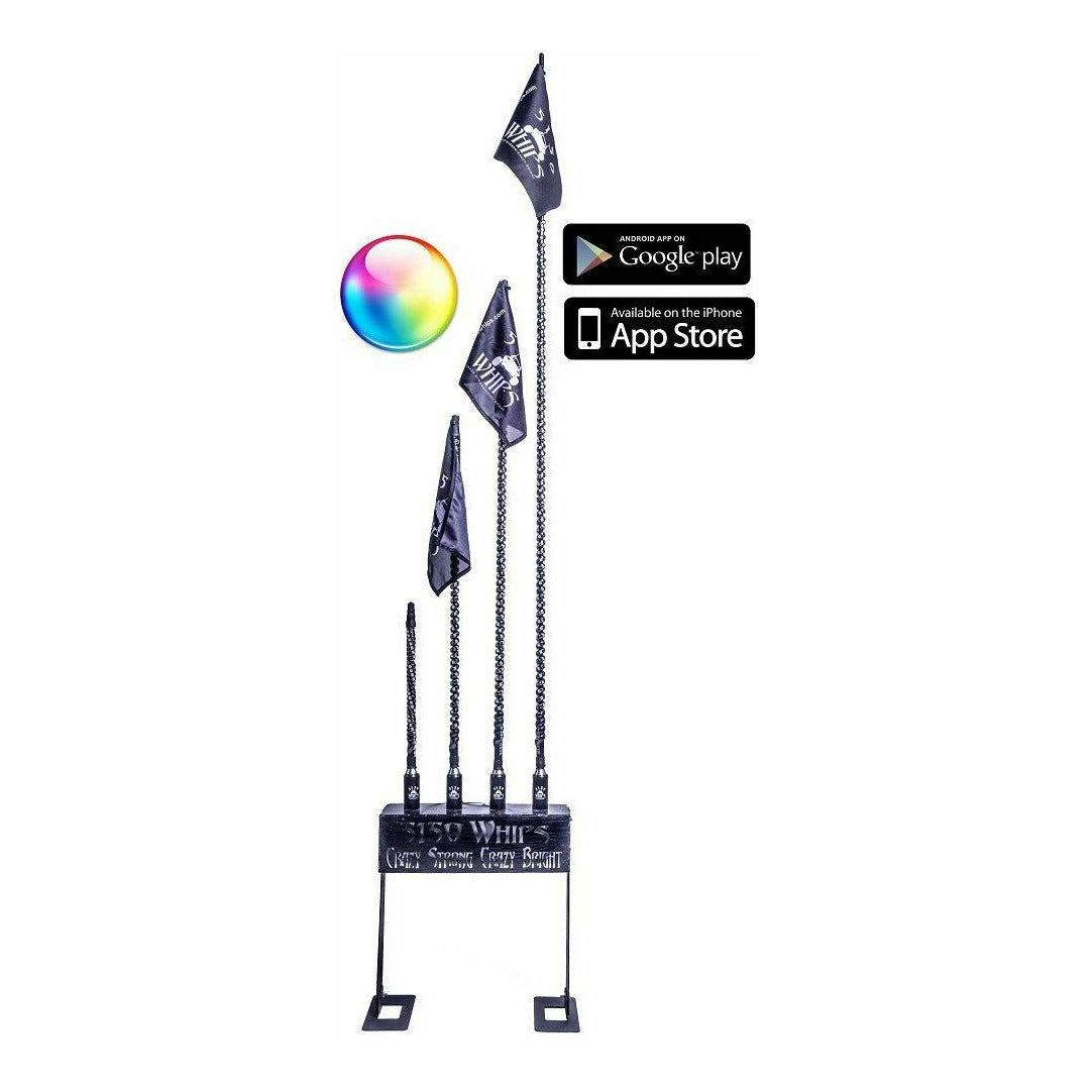 Bluetooth LED Whip with Flag (Single)