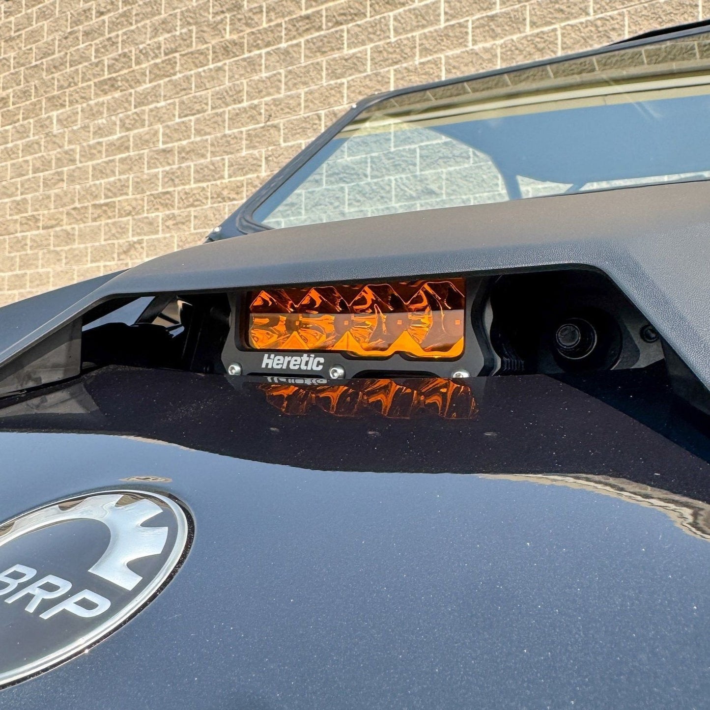 Can Am Maverick R BA-4 Hood Scoop LED Light Bar
