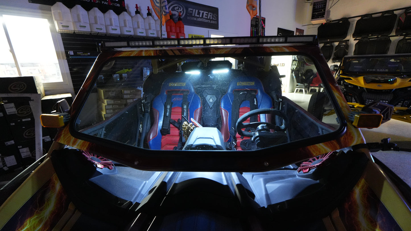 Rear View Mirror with Dome Light