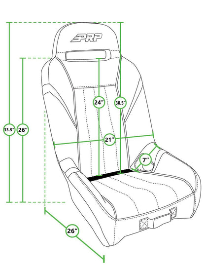 GT/S.E. Suspension Seats Kit for Can-Am Maverick X3 (Pair), Black & Gray