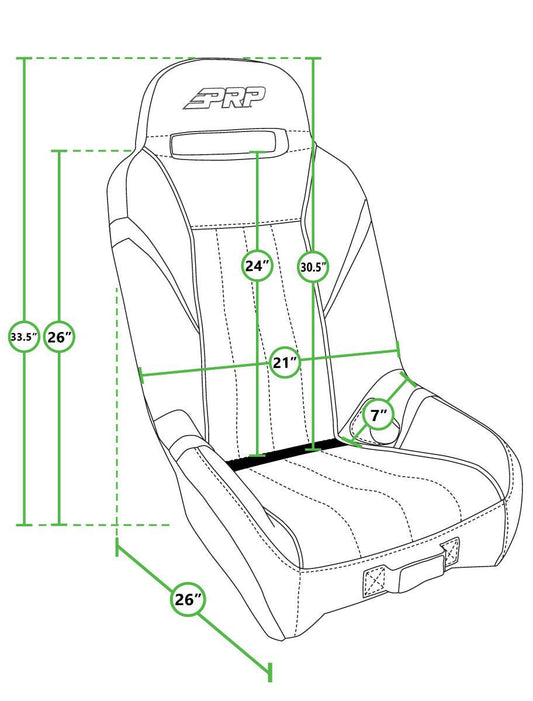 GT/S.E. Suspension Seats Kit for Can-Am Maverick X3 (Pair), Black & Gray