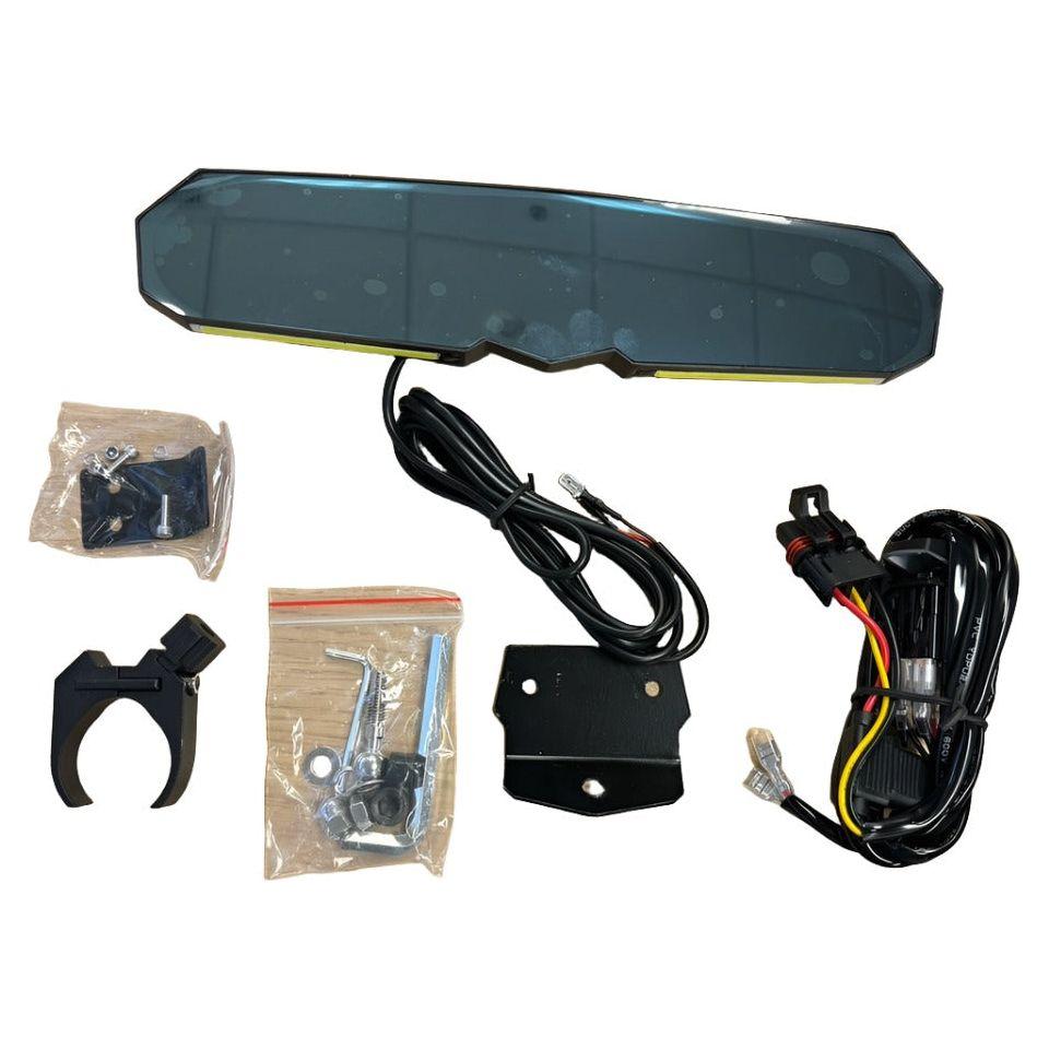 Rear View Mirror with Dome Light