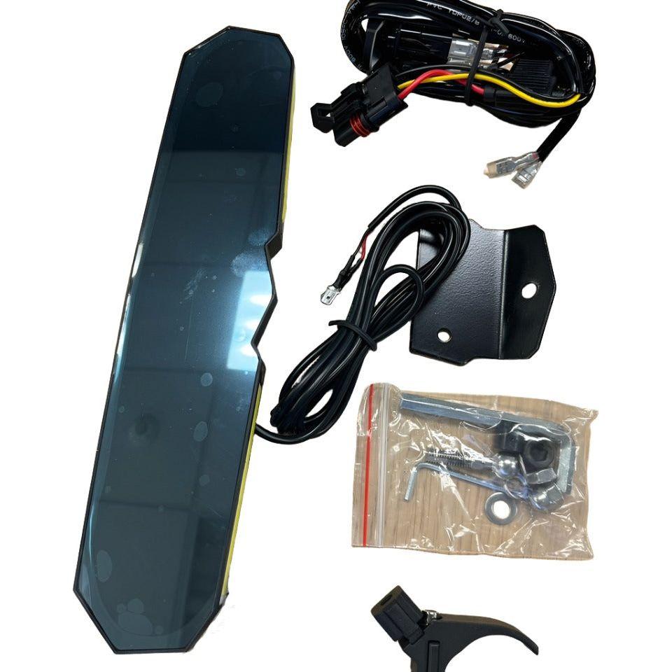 Rear View Mirror with Dome Light