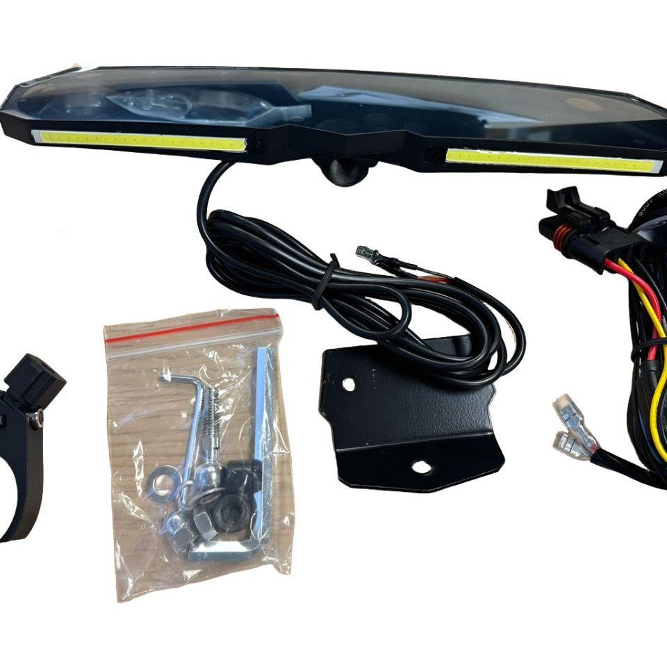 Rear View Mirror with Dome Light