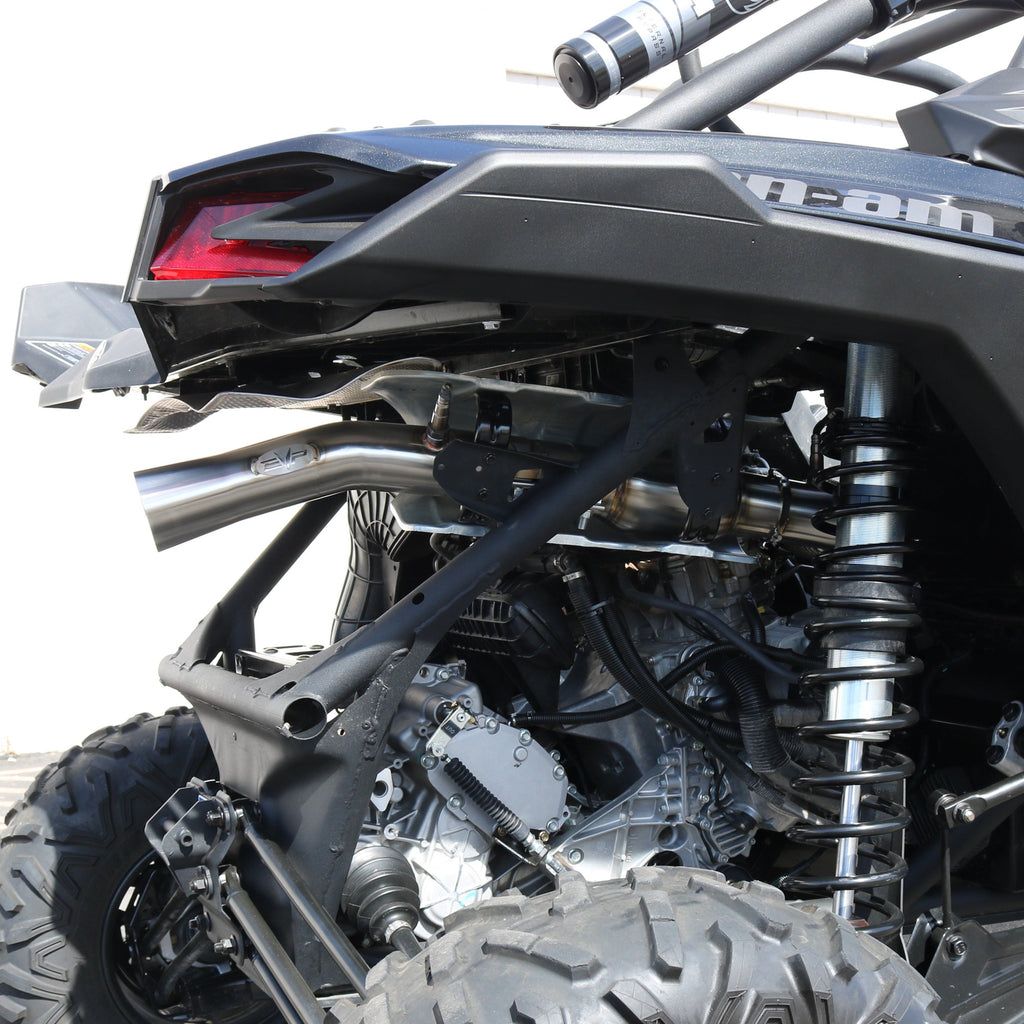Can Am X3 3" Bazooka Race Pipe with Bullet Muffler Exhaust
