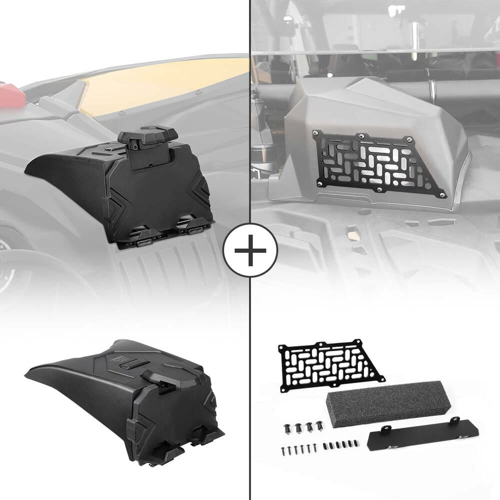 Kemimoto Can-Am Maverick X3 Navigation Storage Box and Holder & Noise Reduction Kit