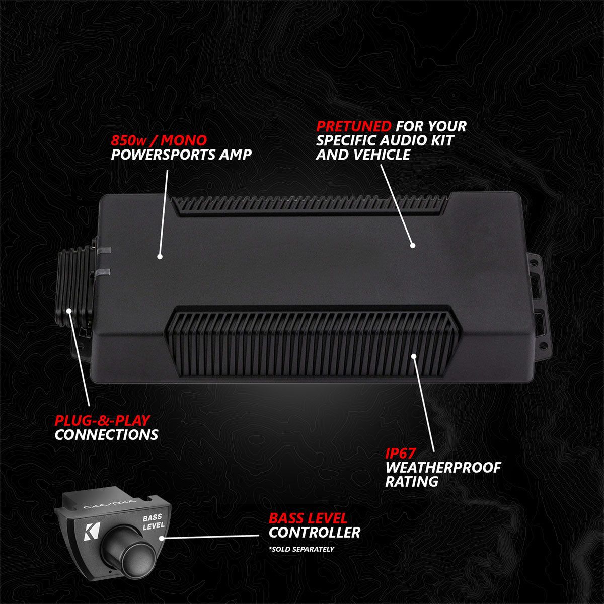 Polaris RZR Pro Series Phase-6 K-Spec 5-Speaker 1400watt System with JVC