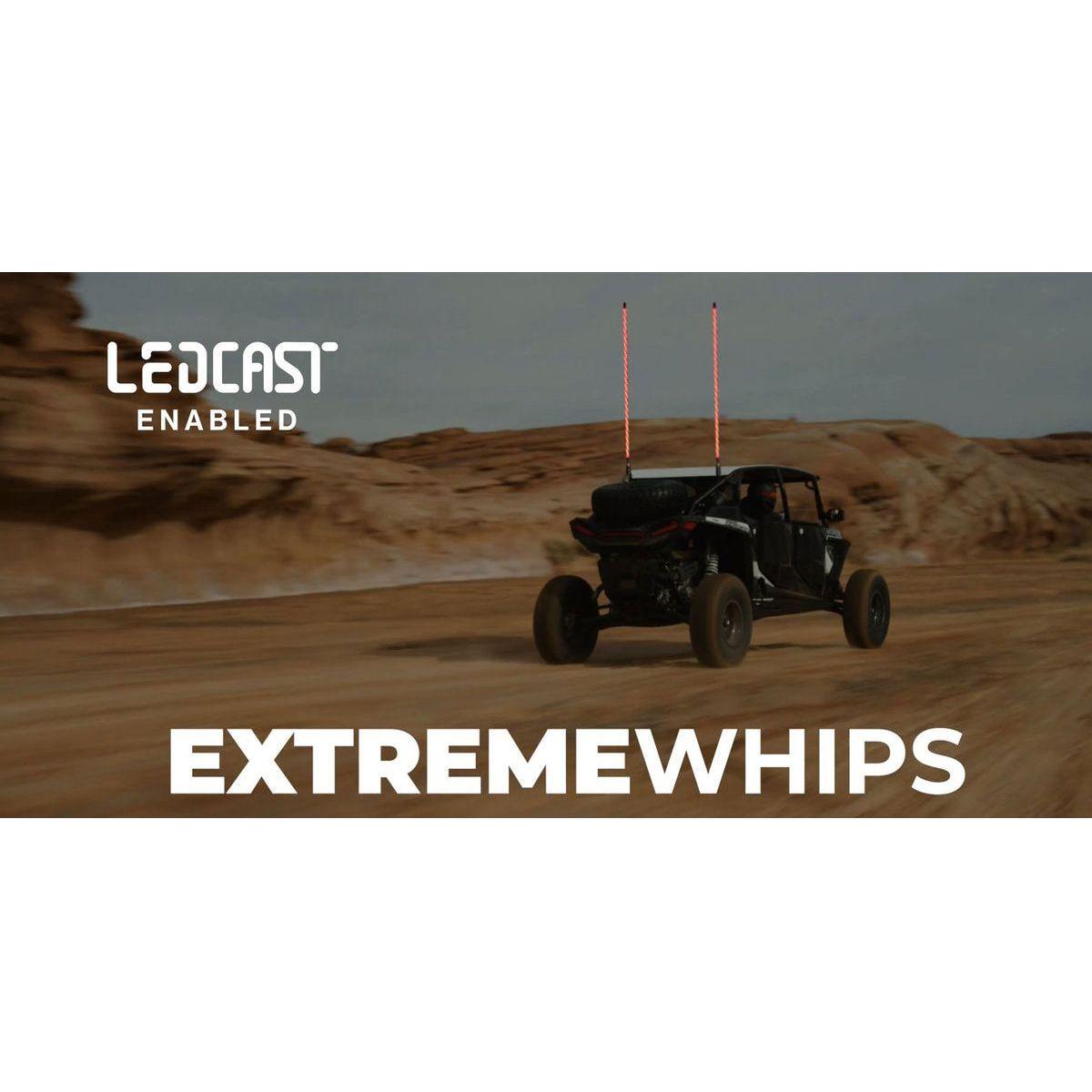 Extreme 2 FT Whips (Pair) + Controller