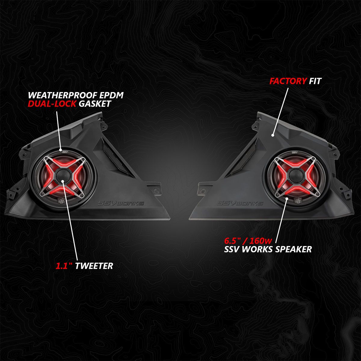 Can Am Maverick R Phase 4 V-Spec 1650 Watt 5 Speaker System