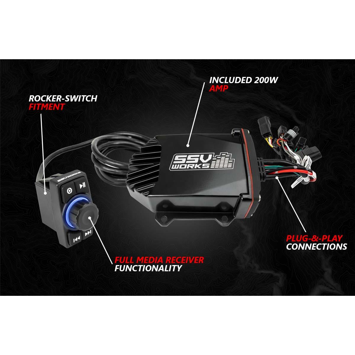 Kawasaki KRX Phase X 5 Speaker Audio Kit