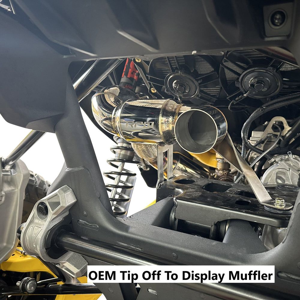 Can Am Maverick R 3" Slip-On Muffler Delete / Race Pipe