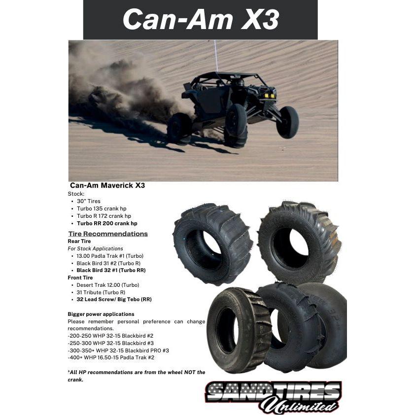 Blackbird Pro 31" Rear Sand Tire