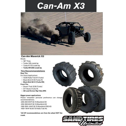 Blackbird Pro 31" Rear Sand Tire