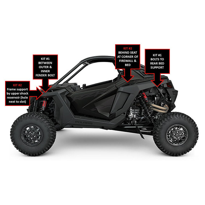 INFINITE OFFROAD X3 & RZR Specific Rock Light Bracket Kit