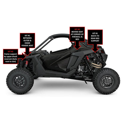 INFINITE OFFROAD X3 & RZR Specific Rock Light Bracket Kit