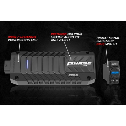 Polaris RZR Pro / Turbo R V-Spec 5 Speaker Plug-&-Play System with JVC