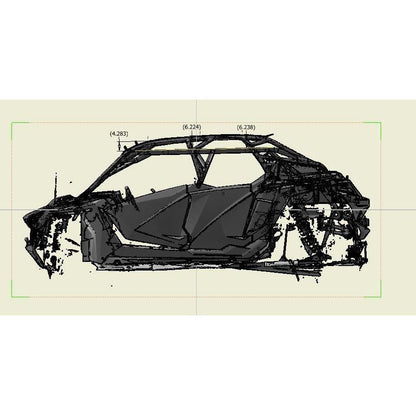 Polaris RZR Pro R (4-Seater) RivTab DIY (Weld Yourself) Roll Cage Kit