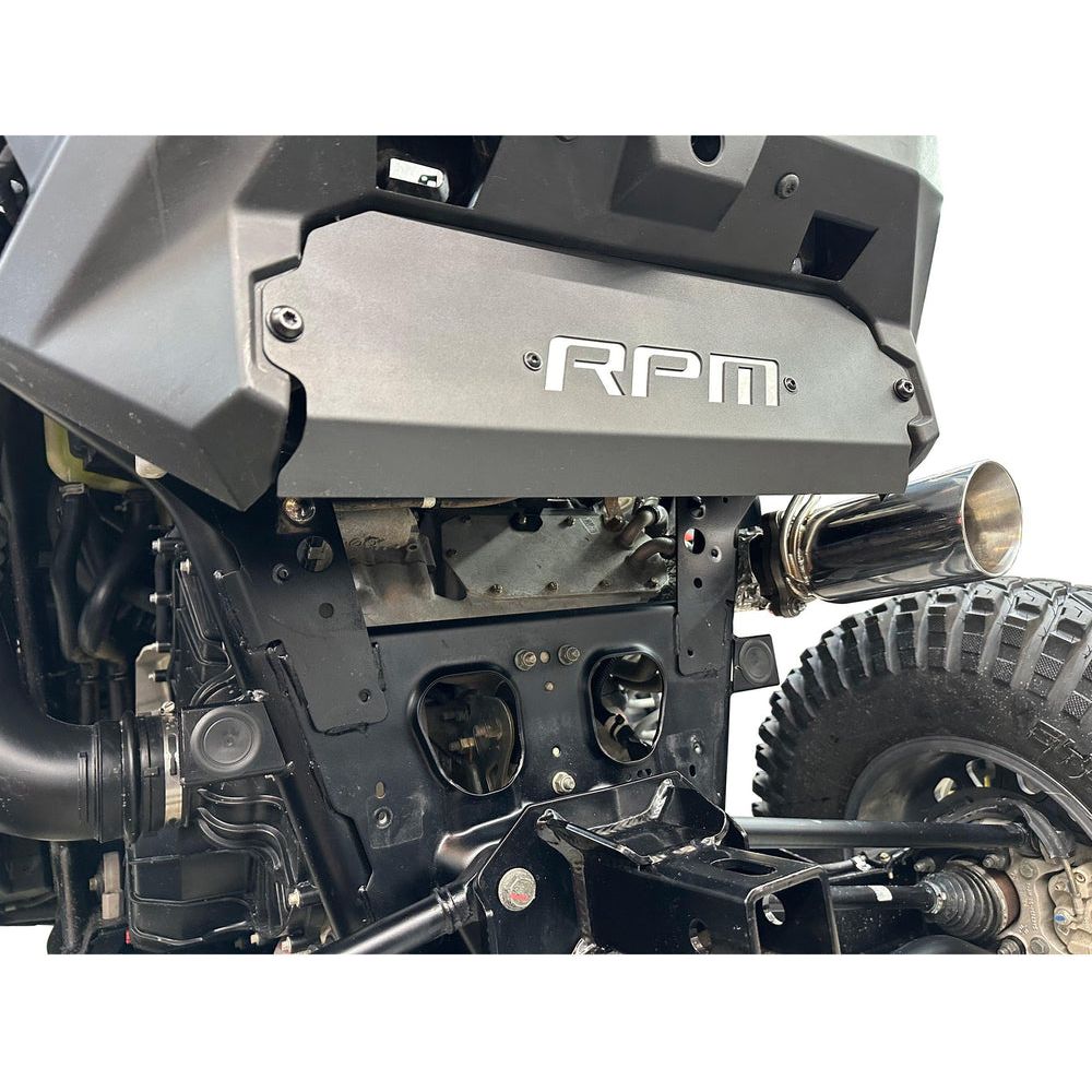 Polaris RZR Pro XP / Turbo R Rear Fascia Delete Shield / Muffler Cover