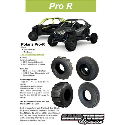 Blackbird Pro 32" Rear Sand Tire