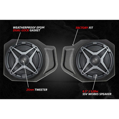 Polaris Ranger XP 1000 A-Spec 5 Speaker Audio System with JVC