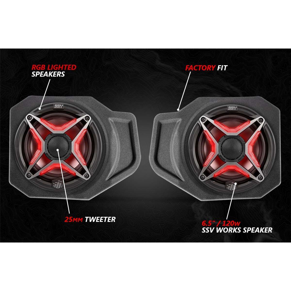 Polaris Ranger XP 1000 V-Spec 5 Speaker Audio System with JVC