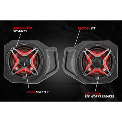 Polaris Ranger XP 1000 V-Spec 3 Speaker Audio System with JVC